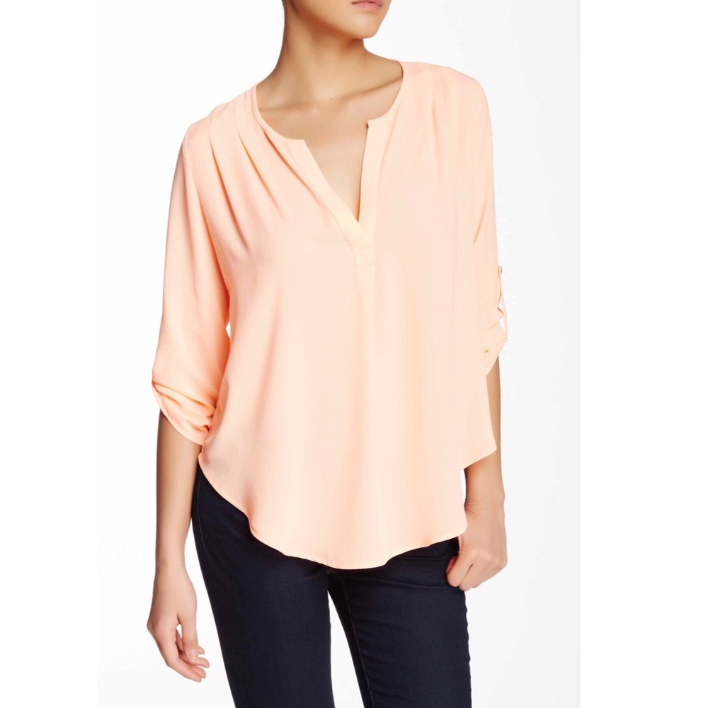 Lush 💕 Roll Sleeve Blouse
